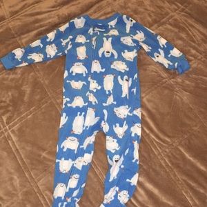 Carter's fleece footie PJs
